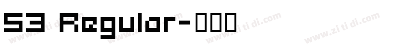 53 Regular字体转换